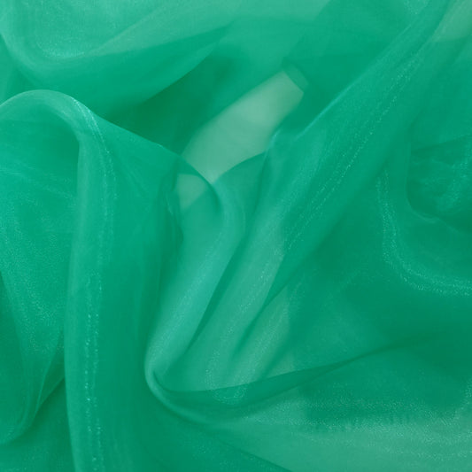 CRYSTAL ORGANZA 5 YARD LOT GREEN TEAL