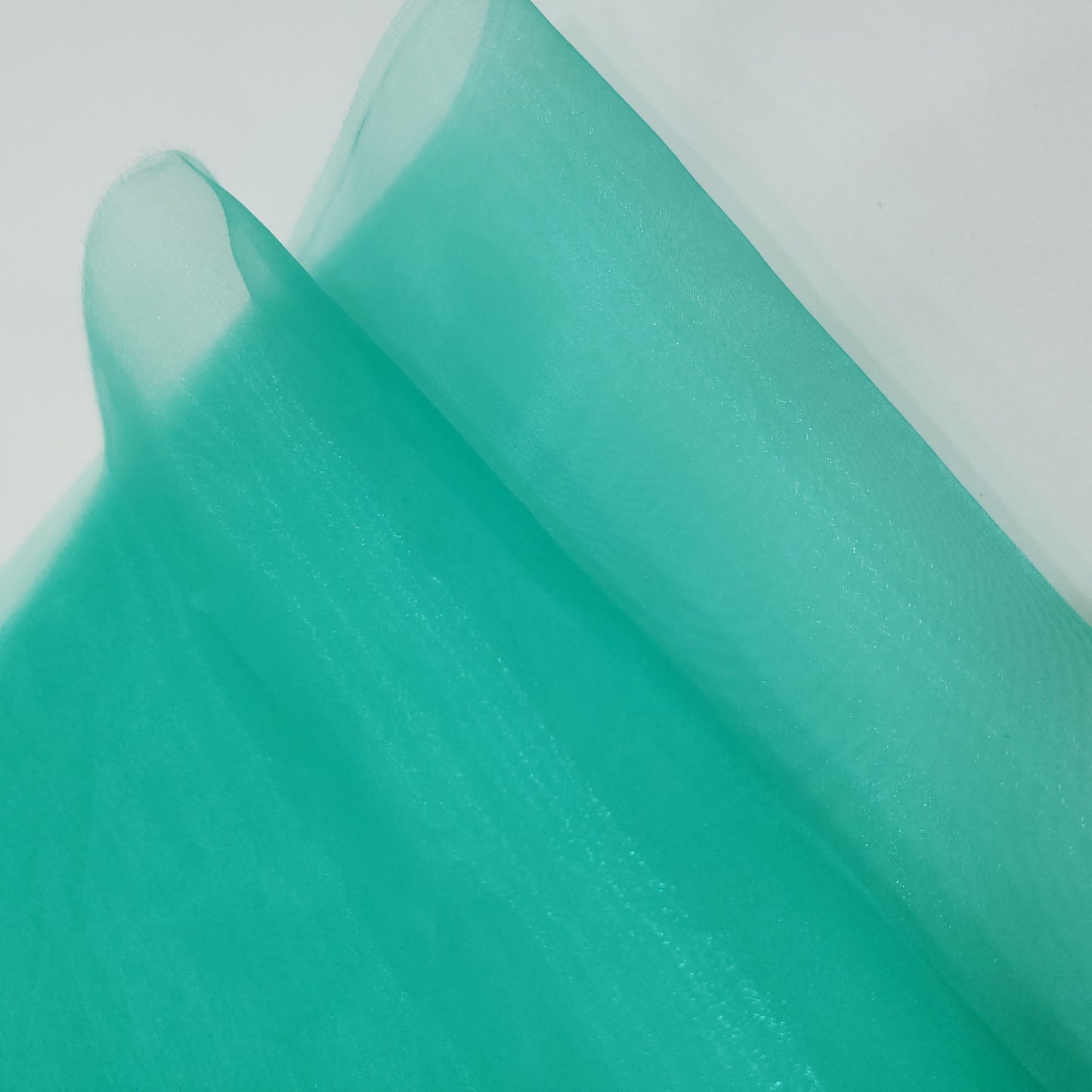 CRYSTAL ORGANZA 5 YARD LOT GREEN TEAL