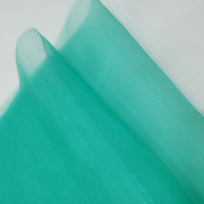 CRYSTAL ORGANZA 5 YARD LOT GREEN TEAL