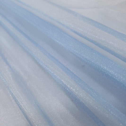 CRYSTAL ORGANZA 5 YARD LOT BLUE PASTEL