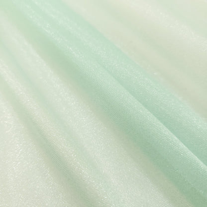 CRYSTAL ORGANZA 5 YARD LOT GREEN MINT