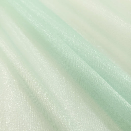 CRYSTAL ORGANZA 5 YARD LOT GREEN MINT