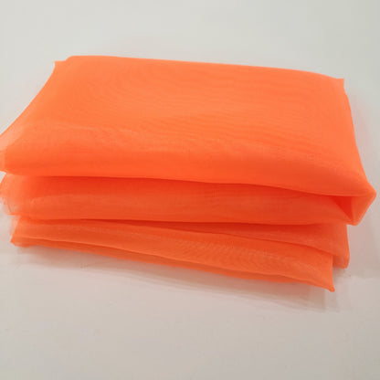 CRYSTAL ORGANZA 5 YARD LOT NEON ORANGE