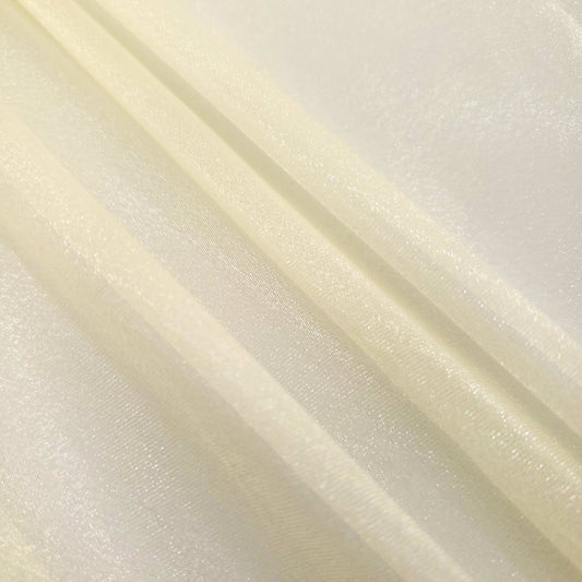 CRYSTAL ORGANZA 5 YARD LOT GOLD CHAMPAGNE