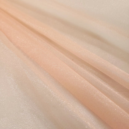 CRYSTAL ORGANZA 5 YARD LOT ORANGE PEACH