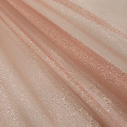 CRYSTAL ORGANZA 5 YARD LOT PINK DUSTY ROSE