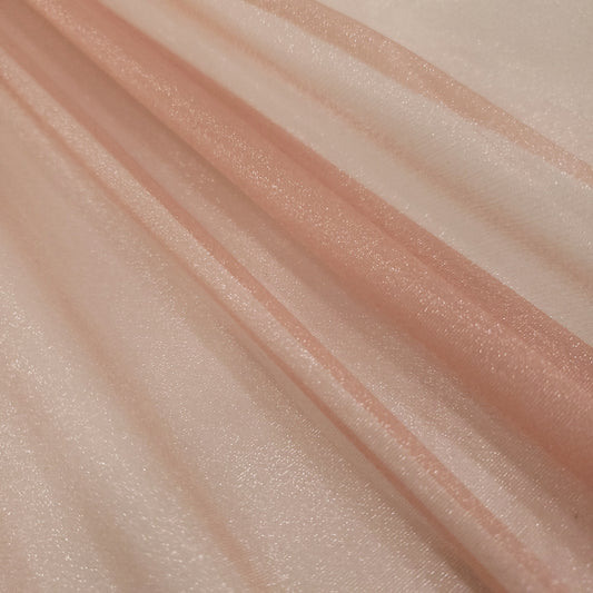 CRYSTAL ORGANZA 5 YARD LOT PINK DUSTY ROSE