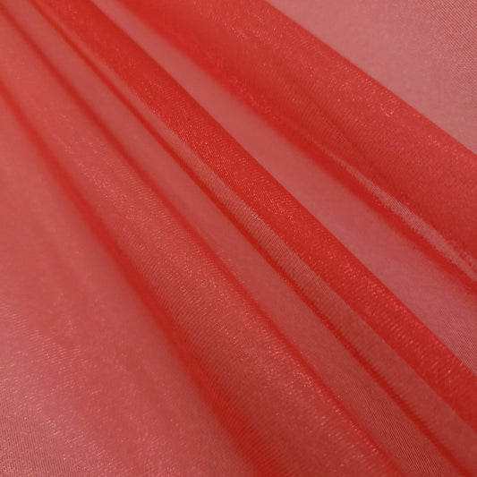 CRYSTAL ORGANZA 5 YARD LOT RED