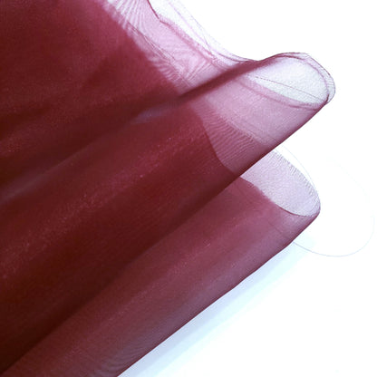 CRYSTAL ORGANZA 5 YARD LOT RED BURGUNDY