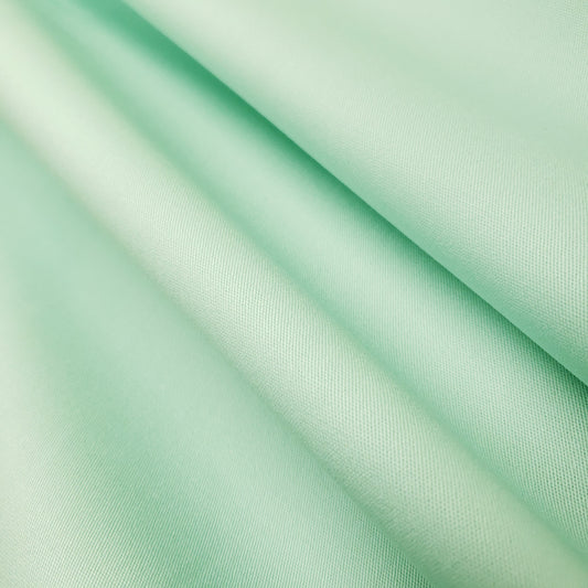 COTTON BLEND BROADCLOTH GREEN AQUA