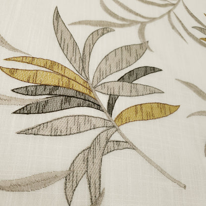 GILDED PALM EMBROIDERED DRAPERY