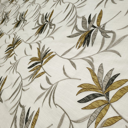 GILDED PALM EMBROIDERED DRAPERY