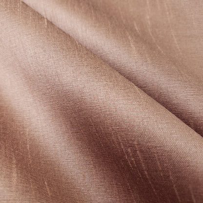 ORANGE PEACH ASH FAUX SILK DUPIONI