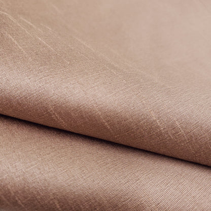 ORANGE PEACH ASH FAUX SILK DUPIONI