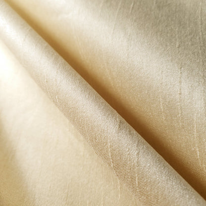 GOLD CHAMPAGNE FAUX SILK DUPIONI