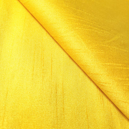 YELLOW MEYER CANARY FAUX SILK DUPIONI