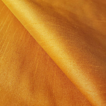 ORANGE YELLOW BUTTERNUT SQUASH FAUX SIK DUPIONI 58"