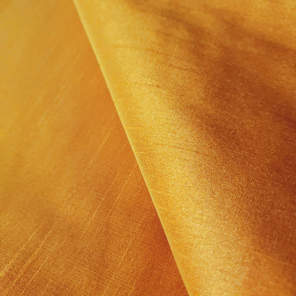 ORANGE YELLOW BUTTERNUT SQUASH FAUX SIK DUPIONI 58"