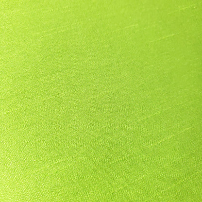 GREEN LIME SOFT FAUX SILK DUPIONI FABRIC