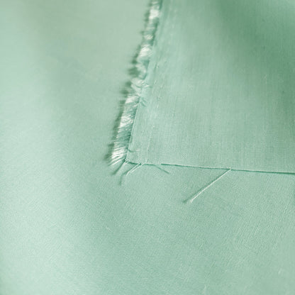 COTTON BLEND BROADCLOTH GREEN AQUA