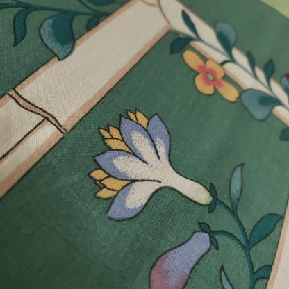 CHINESE GARDEN TOILE DRAPERY
