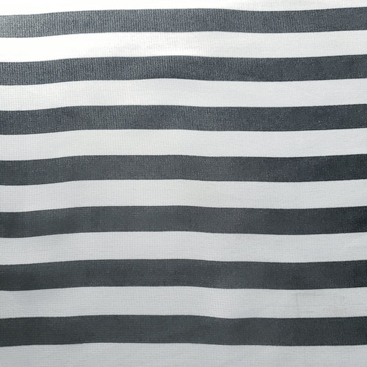 STRIPE CHIFFON BLACK WHITE