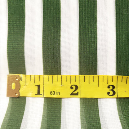 STRIPE CHIFFON OLIVE GREEN