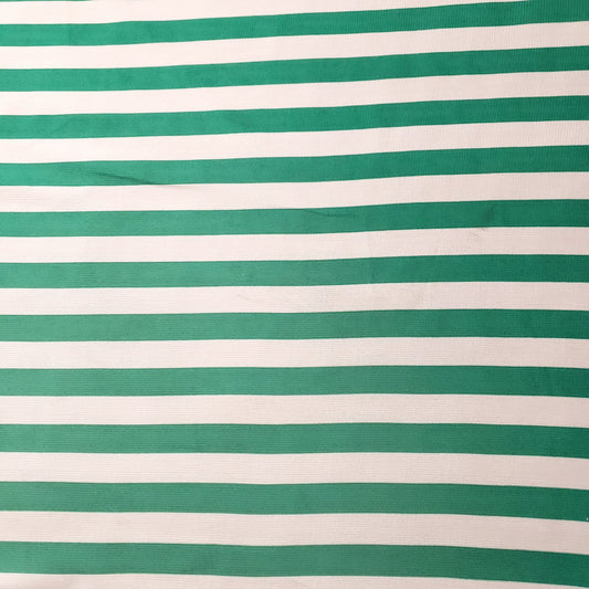 STRIPE CHIFFON KELLY GREEN