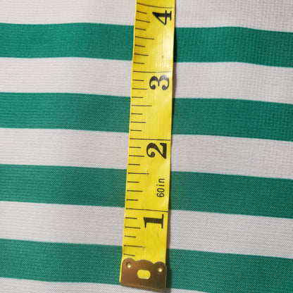 STRIPE CHIFFON KELLY GREEN