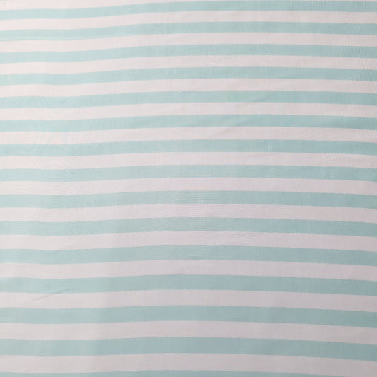 STRIPE CHIFFON MINT AQUA