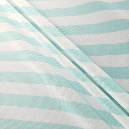 STRIPE CHIFFON MINT AQUA