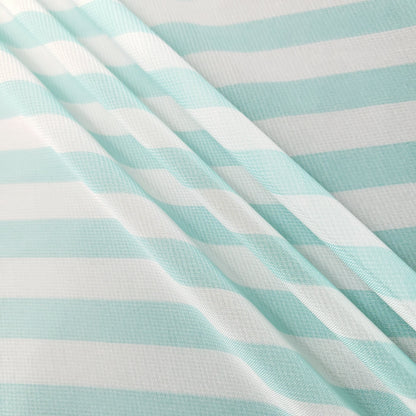 STRIPE CHIFFON MINT AQUA