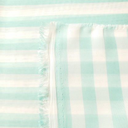 STRIPE CHIFFON MINT AQUA