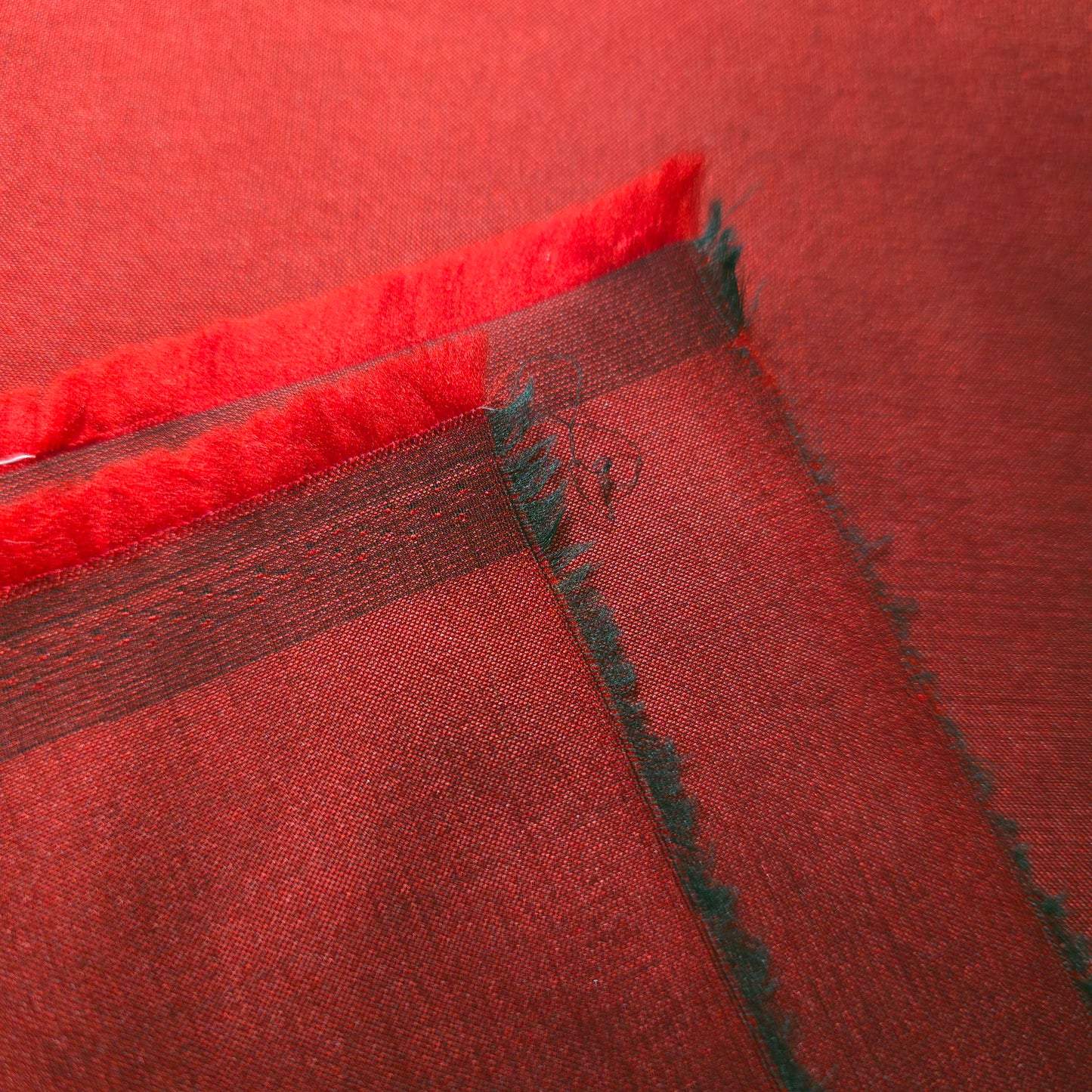 FAUX SILK LUXURY TAFFETA CRIMSON RED