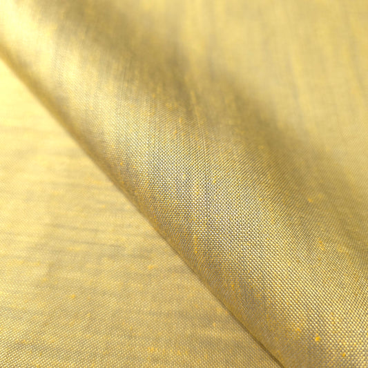 ANSEL YELLOW HEATHER GRAY COTTON SHIRTING