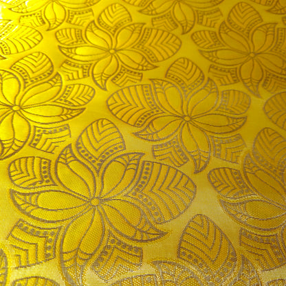 AFRICAN GOLD FLORAL BROCADE