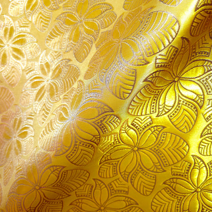 AFRICAN GOLD FLORAL BROCADE