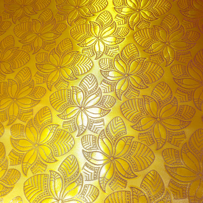 AFRICAN GOLD FLORAL BROCADE