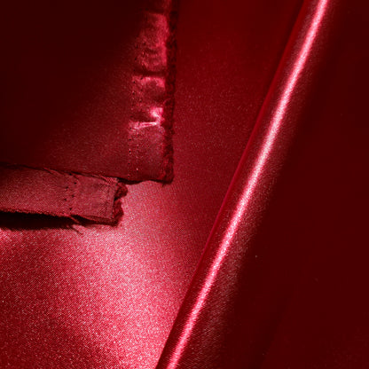 HEAVY 8oz GLOSSY SATIN RED CRANBERRY
