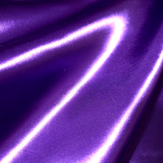 MEDIUM PLAIN SATIN GLOSSY PURPLE