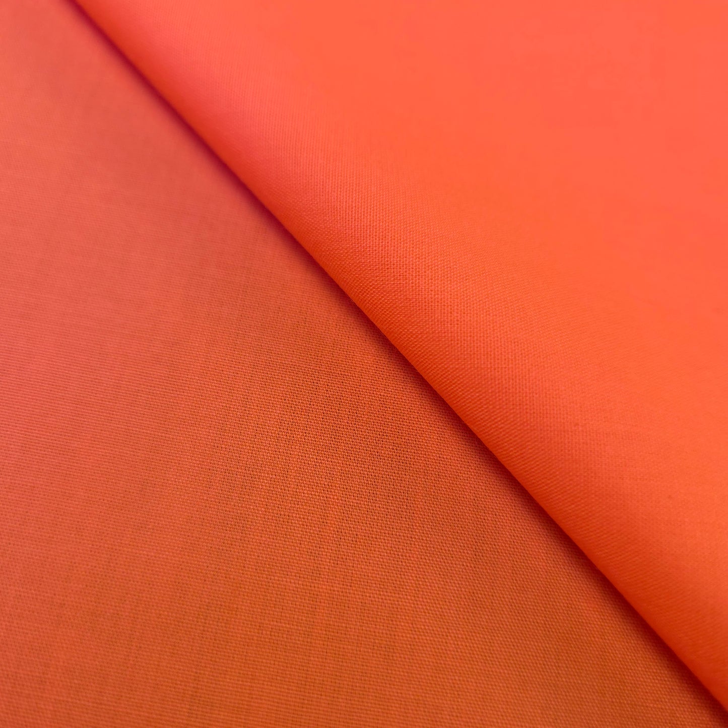 COTTON BLEND BROADCLOTH ORANGE NEON