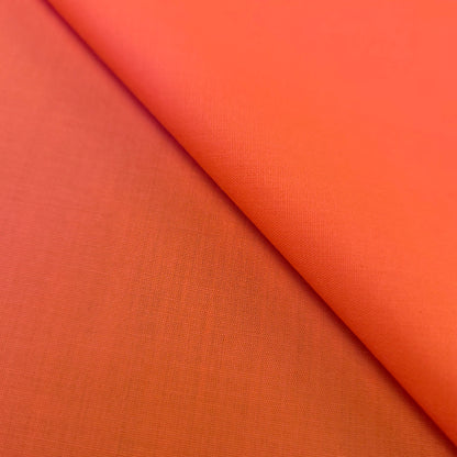 COTTON BLEND BROADCLOTH ORANGE NEON
