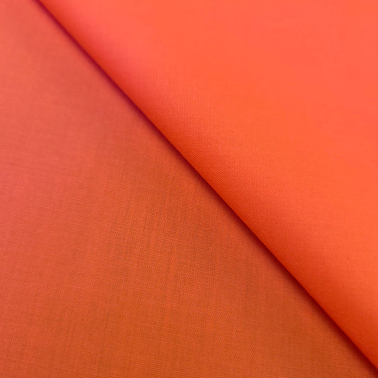 COTTON BLEND BROADCLOTH ORANGE NEON