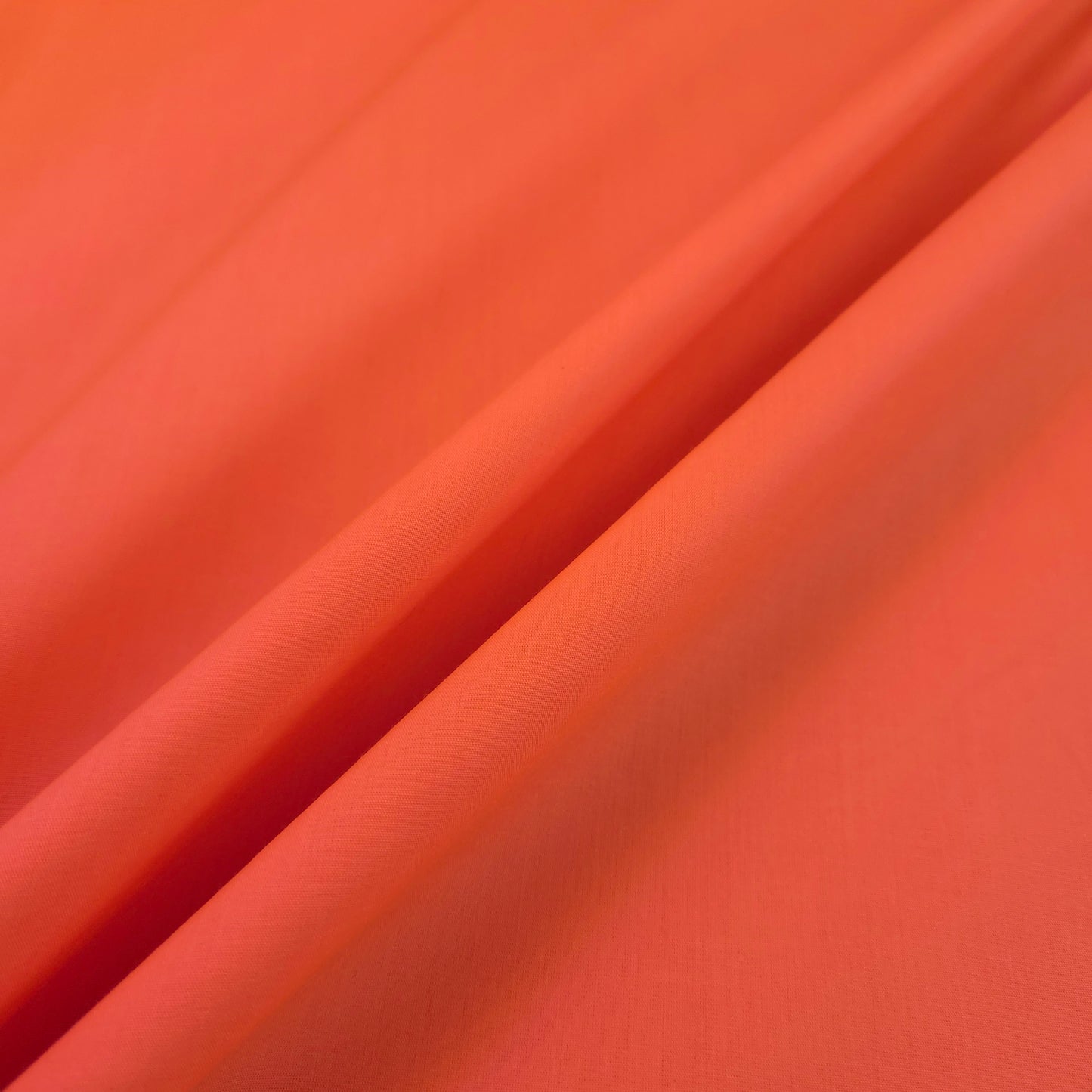 COTTON BLEND BROADCLOTH ORANGE NEON