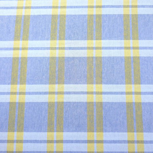 PASTEL PLAID YELLOW COTTON SHIRTING (Copy)