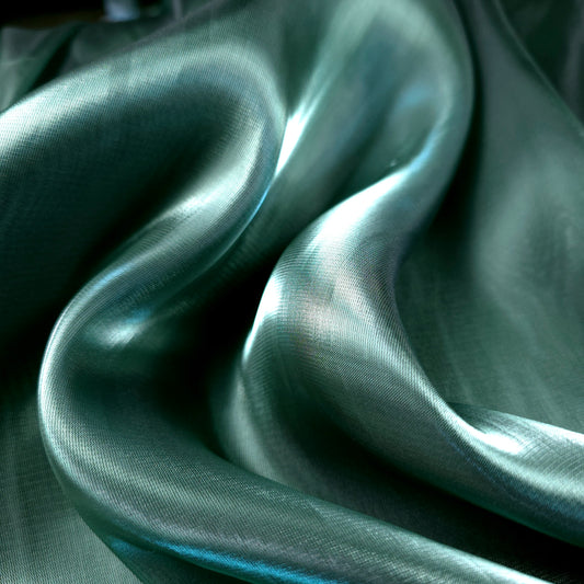 GREEN LAGOON LIQUID SIMMER ORGANZA