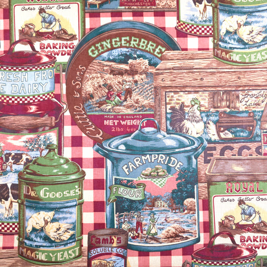 VINTAGE BLOOMCRAFT FARMHOUSE FABRIC