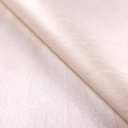 NEUTRAL IVORY PARCHMENT FAUX SILK DUPIONI 58"