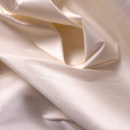 NEUTRAL IVORY PARCHMENT FAUX SILK DUPIONI 58"