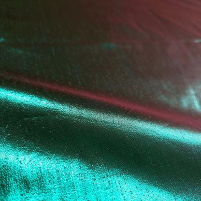 GREEN RED TWO TONE TISSUE LAME